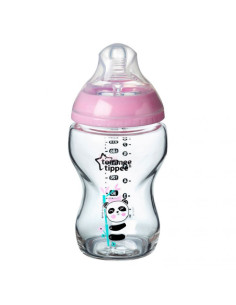 Tommee Tippee Biberon en Verre Rose Closer to Nature 250 ml