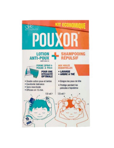 Kit Pouxor Lotion Anti-poux + Shampooing répulsif